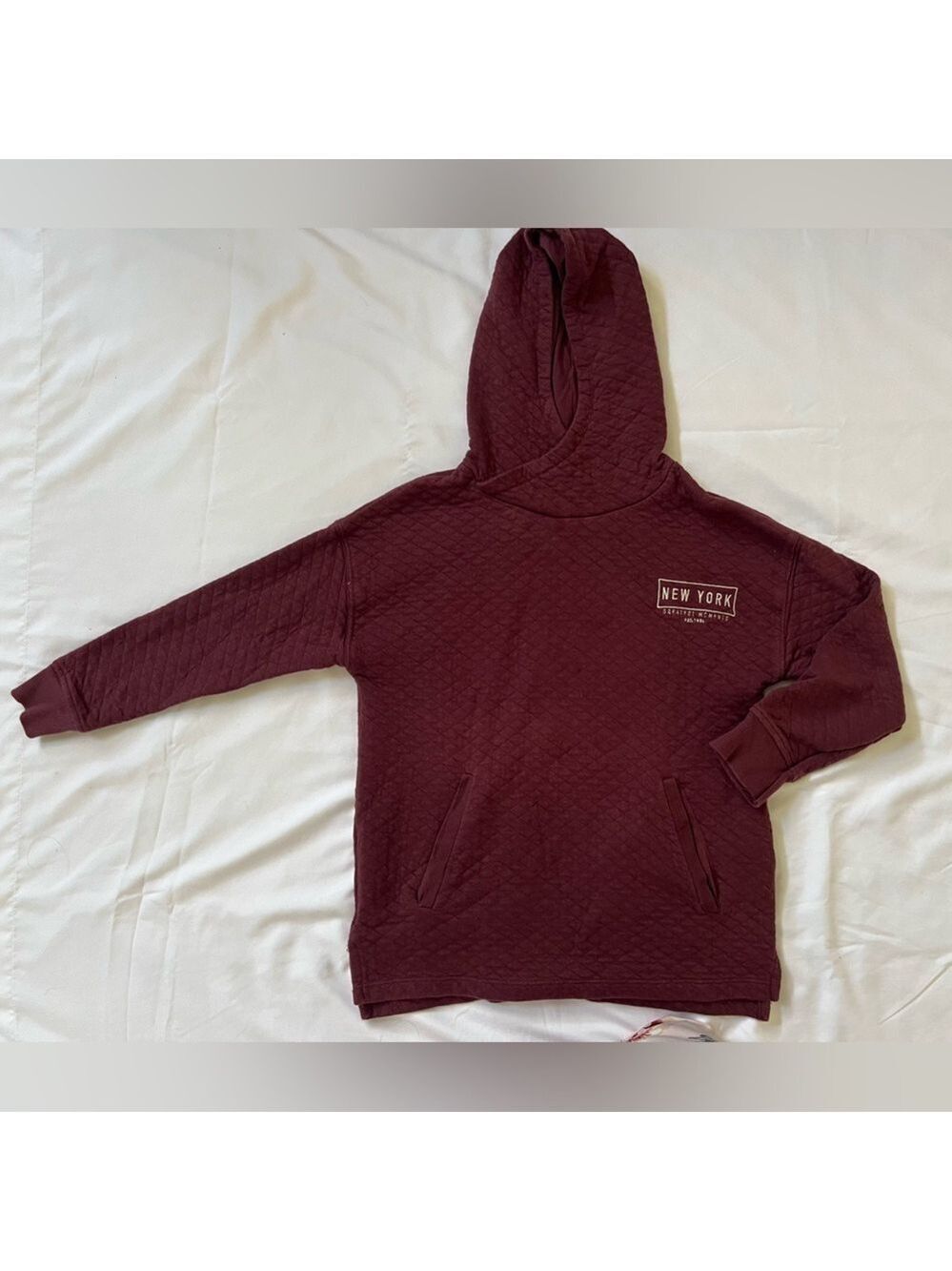Kids Zara Burgundy Hoodie. Size 8